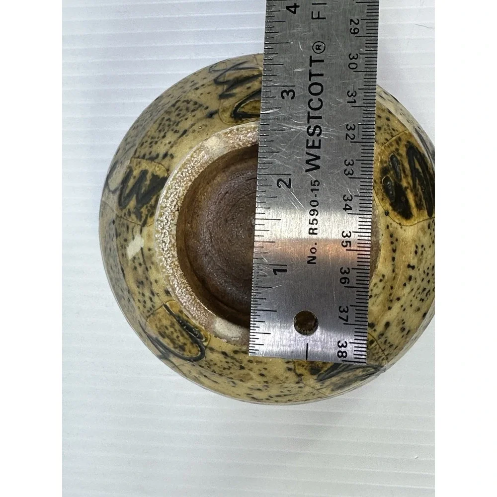 Vintage Matcha Bowl Sasae Tea Bowl Flat Tea‎ Bowl Tableware